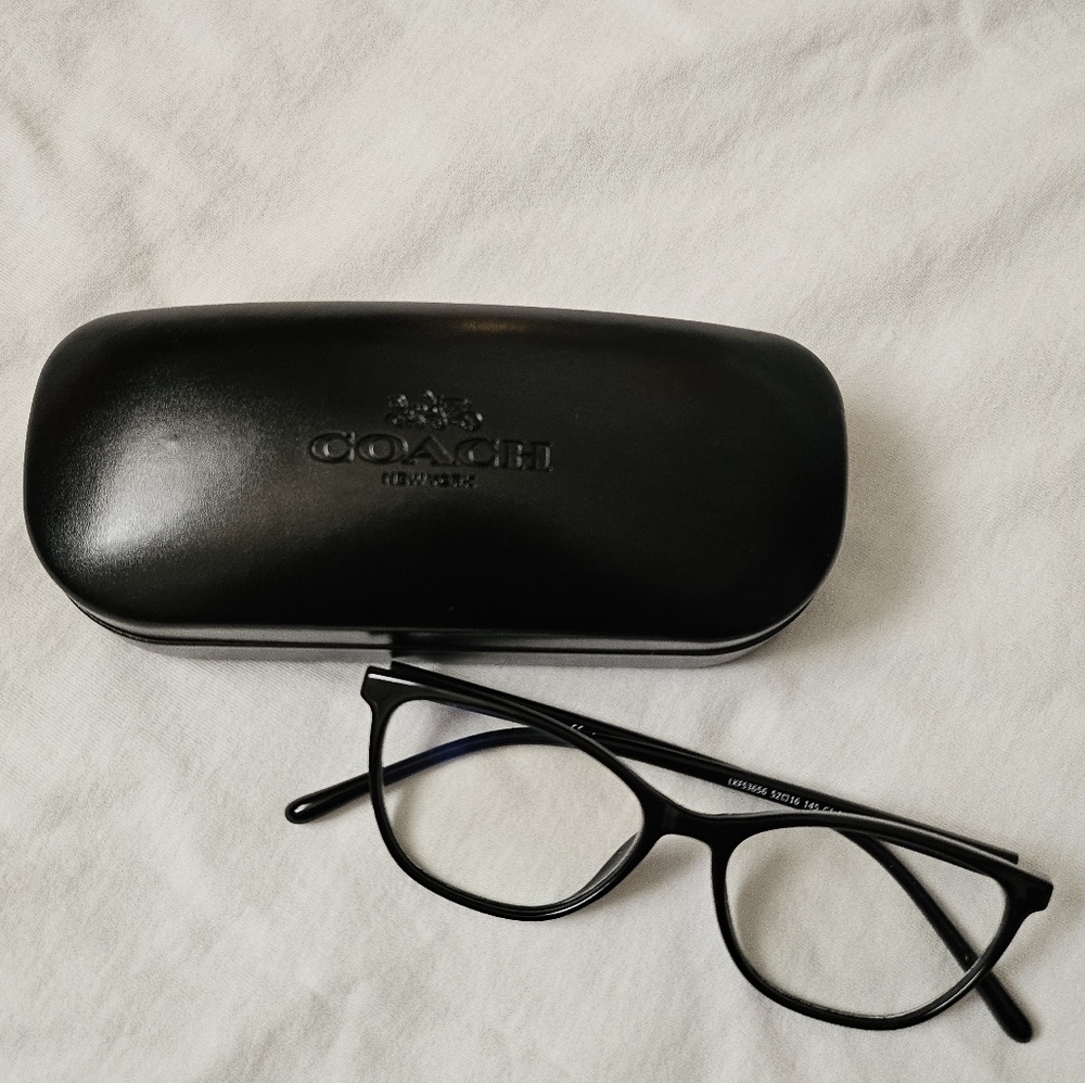 Authentic Black Coach Glasses Case!